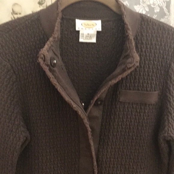Talbots women’s sweater. Snaps. Size: P - Picture 3 of 8